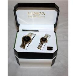 2 Sets of Geneva His & Her Watches-Times The Money