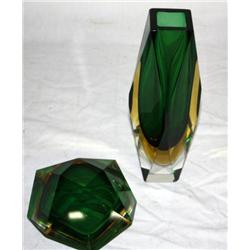 Lot of 2 Pc. Art Glass