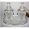 Lalique BourGueil Pattern Oil+ Vinegar Cruet Set