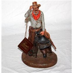 Sculpture Of A Cowboy Made By Michael Garman