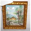 Image 1 : Framed Hand Painted French Porcelain Landscape
