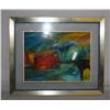 Image 1 : Oil Painting On Board In A Floating Frame