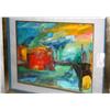 Image 3 : Oil Painting On Board In A Floating Frame