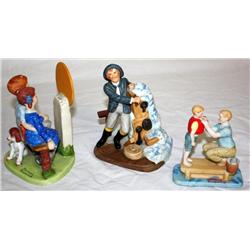 Lots Of 3 Norman Rockwell Figuirines