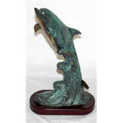 Dolphin Statue 14" Tall