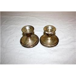 2 Sterling Silver Candle Sticks