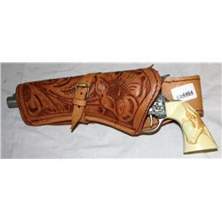 Replica of an Old West Revolver With Holster