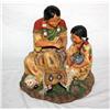 Sculpture Of 2 Indians 11" Tall
