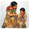 Image 2 : Sculpture Of 2 Indians 11" Tall