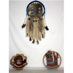 Lot-1 Dream Catcher & 2 American Indian Art Pieces