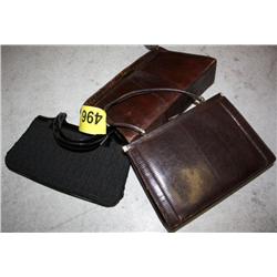 Lot of 3 Leather hand bags