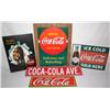 Image 1 : Lot of 5 Collectible Coke Signs