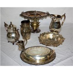 19th Century Reed Barton Compote Sherldan Harp