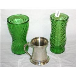 Vintage Vases, 1 is Brody & a Pewter Mug