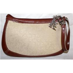 Small Tan & Brown (AK) Anne Klein Hand Bag