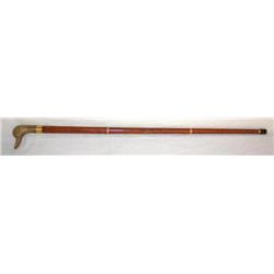 Brass and Wood Cane