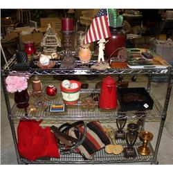 Half Rack Of Misc. Items