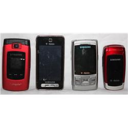 4 Samsung Cell Phones 3 For T Mobile & 1 for AT&T