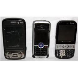 3 AT&T Cell Phones,Palm, HTC Touch Screen+more