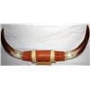 Image 1 : Small Bull Horns Wrapped Together With Leather