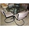 Image 1 : Round Glass Table and 4 Chairs
