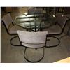 Image 2 : Round Glass Table and 4 Chairs