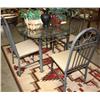 Image 1 : Glass Top Dining Table & 4 Chairs