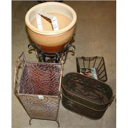 Lot of Plant and Magazine Holders