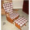 Image 1 : Vintage Rocker and Foot Stool