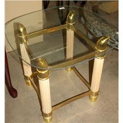 Glass Top End Table