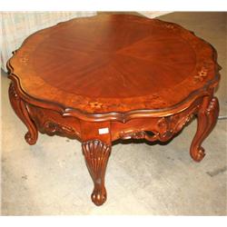 Round Wood Designed Coffee Table
