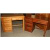Image 2 : Lot of 2 Desks & a Glass Display Shelf