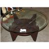 Image 1 : Round Glass Coffee Table
