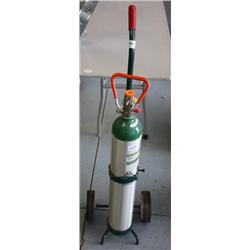 Oxygen Tank w/ Roll Around  Cart
