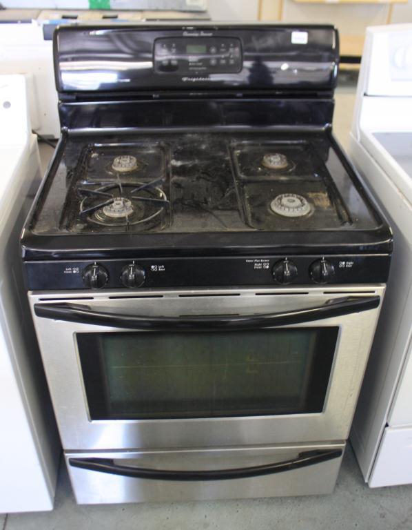 Gas Stove Black & Stainless By Frigidaire