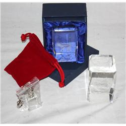 Box Of Crystals W/ Pictures In Them &