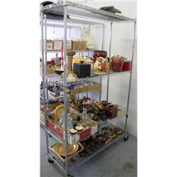 Rack Lot of Misc Statues & More