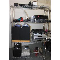 Rack Lot of Misc Electronics & More