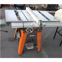 Ridgid 10  Cast Iron Table Saw