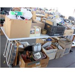 Table Lot of Misc Appliances