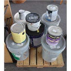 Pallet of Misc. Paints