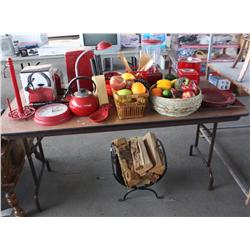 Table Lot of Misc. Kitchen Appliances