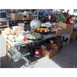 Table Lot of Misc Items