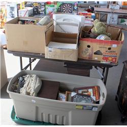 Table Lot of Misc Items