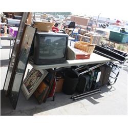 Table Lot of Misc Items