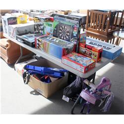 Table Lot of Misc. Toys & More