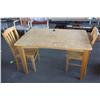 Image 1 : Wooden Table & 2 Chairs
