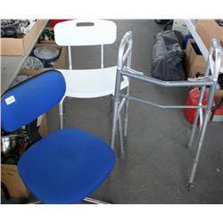 Lot- Handicap Shower Chair, Walker, Desk Chair