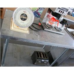 Commercial Prep Table W/ Coffee Maker, Toaster,