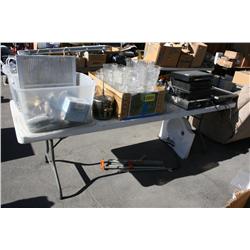 Table Lot of Misc Items